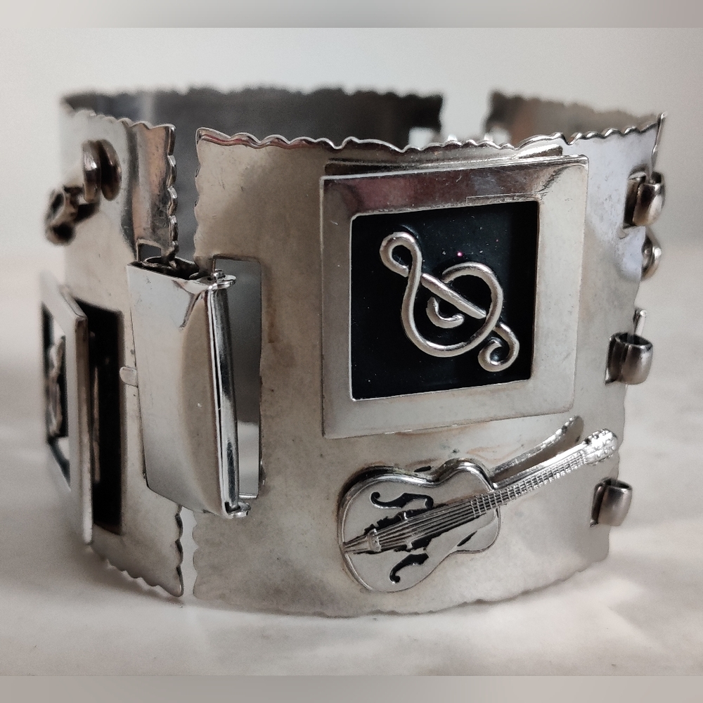 Vintage Musical Instruments Panel Bracelet - Picture 8 of 13